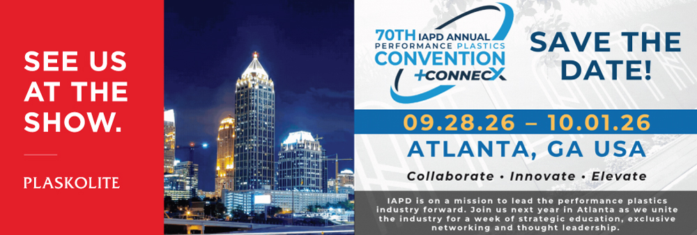 See us at the 70th IAPD Annual Performance Plastics Convention and ConnecX
