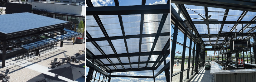 POLYGAL MULTIWALL WAS THE CLEAR CHOICE FOR THE SAM ADAMS PAVILION IN SALEM, NEW HAMPSHIRE