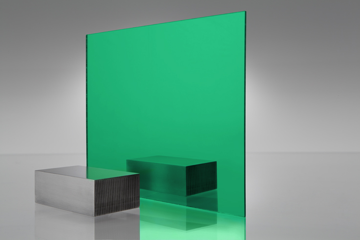 Espejo transparente 2414 verde