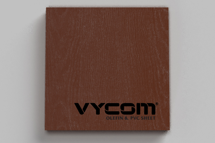 VYCOM TIMBERLINE Woodgrain HDPE in Kona