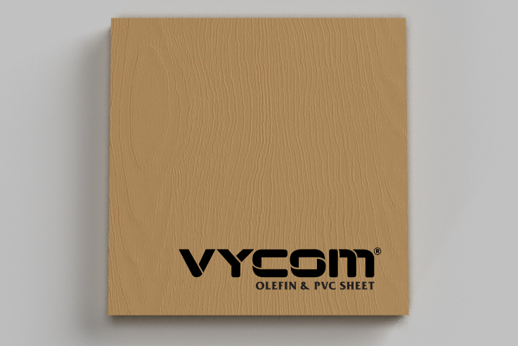 VYCOM TIMBERLINE Woodgrain HDPE in Maple