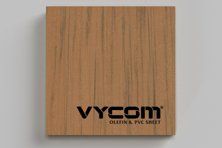 VYCOM TIMBERLINE Woodgrain HDPE in Teak